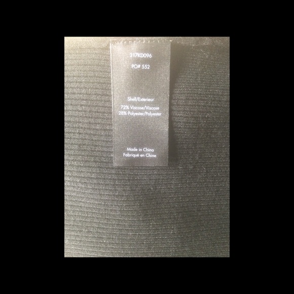 Elizabeth and James Elmira Button Up Side Slit Small Black Sweater Dress - Picture 13 of 13